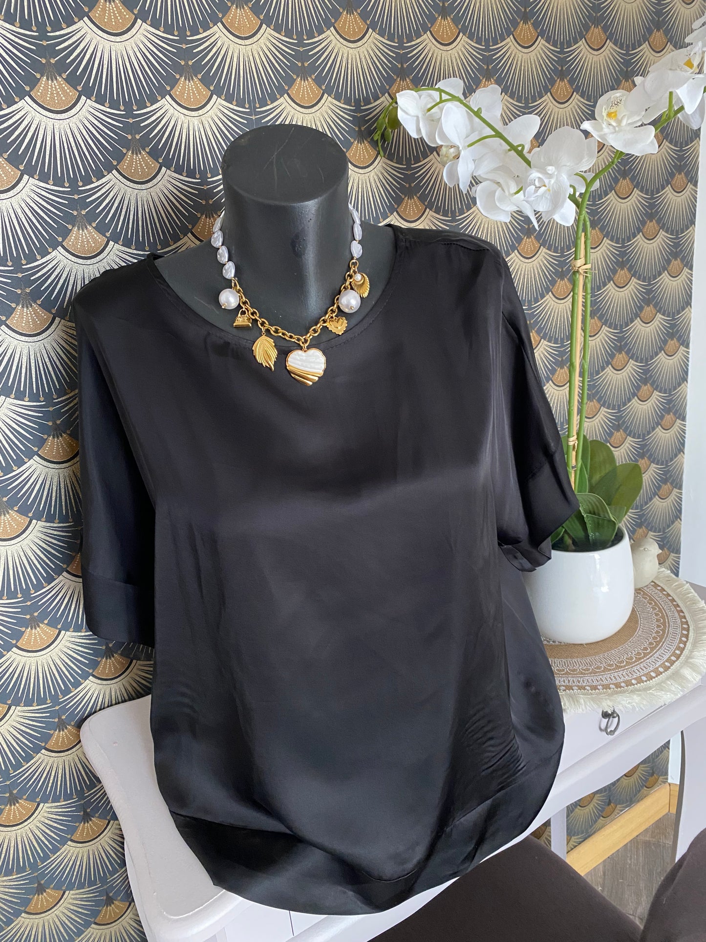 COLLIER COEUR FANTAISIE