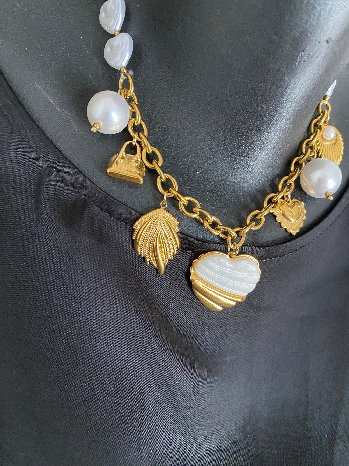 COLLIER COEUR FANTAISIE