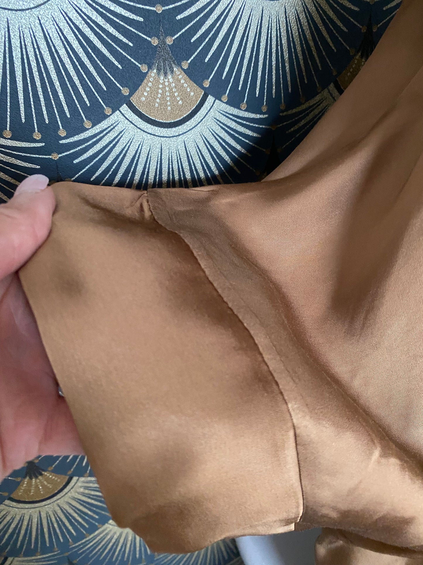 TOP SATIN MELINDA CAMEL   36/44
