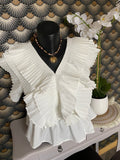 HAUT  LOUNA BLANC   M  OU L