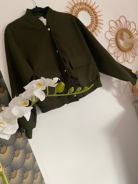 VESTE BOMBER KAKI    36/42