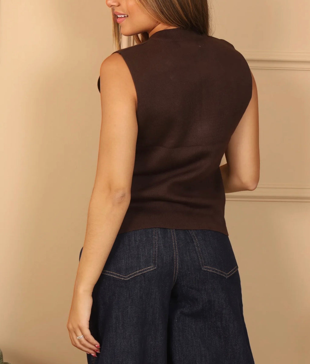 GILET OFFICIER TEDY CHOCO TAILLE UNIQUE 34/42