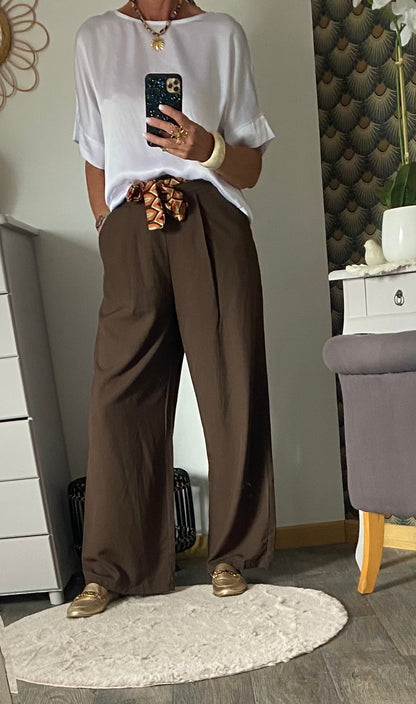 PANTALON  CHOCO  BRENDA TU36/42
