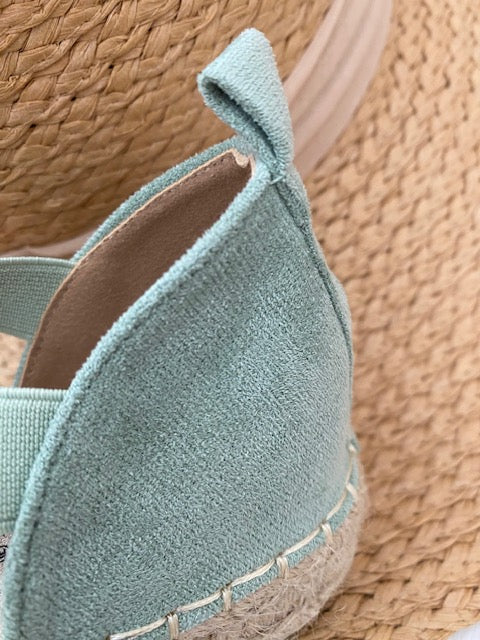 ESPADRILLES VERT D' EAU   36/37/38/39/40/41