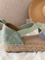 ESPADRILLES VERT D' EAU   36/37/38/39/40/41