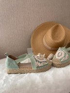 ESPADRILLES VERT D' EAU   36/37/38/39/40/41