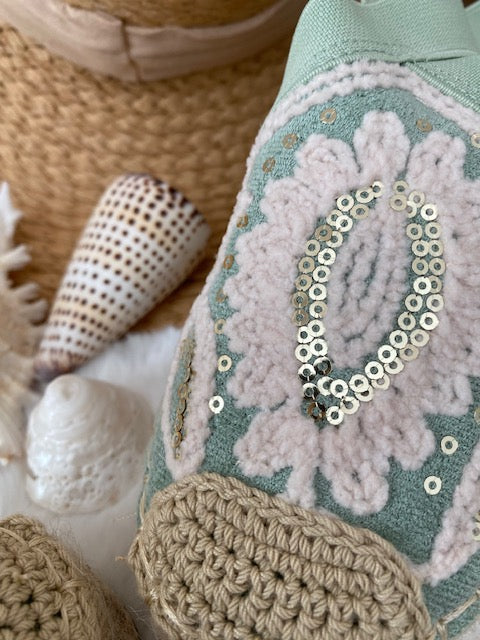 ESPADRILLES VERT D' EAU   36/37/38/39/40/41