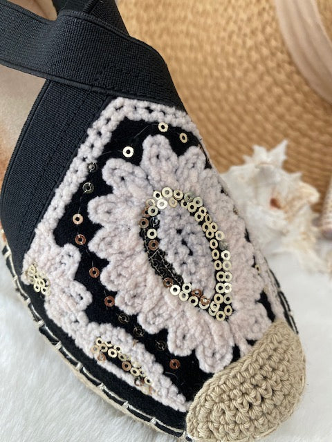 ESPADRILLES NOIRES   36/37/38/39/40/41