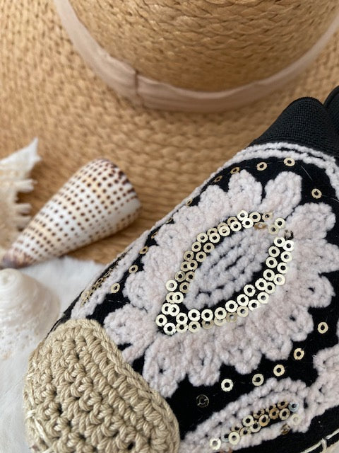 ESPADRILLES NOIRES   36/37/38/39/40/41