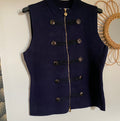 GILET OFFICIER TEDY BLEU MARINE TAILLE UNIQUE 34/42