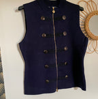 GILET OFFICIER TEDY BLEU MARINE TAILLE UNIQUE 34/42