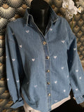 CHEMISE LOVENA COEUR TAILLES :S/M/L