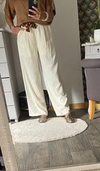 PANTALON ECRU  BRENDA TU36/42