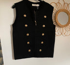 GILET OFFICIER OLYTO NOIR TAILLE S/M