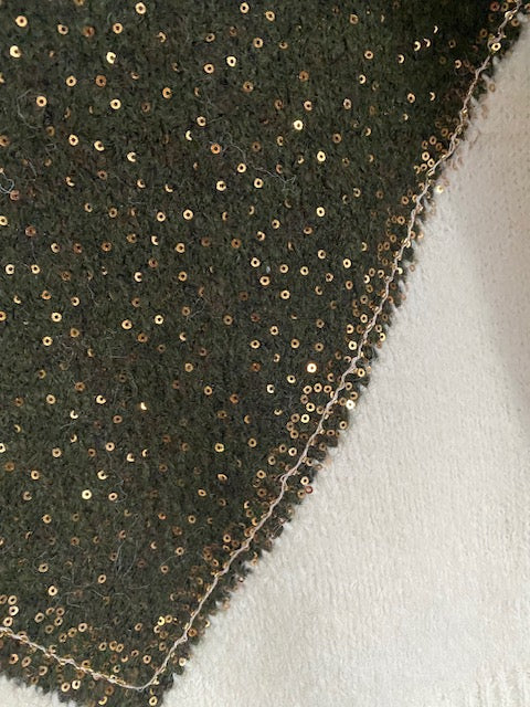 PULL TRICOLORE  KAKI  36/44