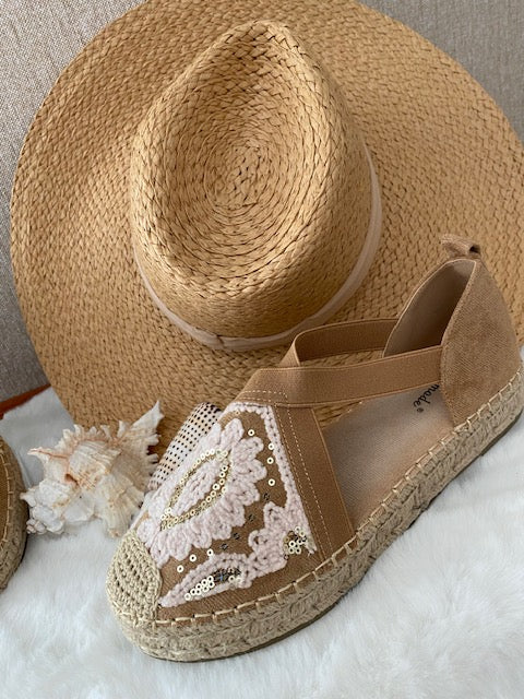 ESPADRILLES  CAMEL   36/37/38/39/40/41