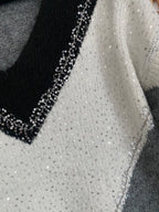 PULL TRICOLORE  GRIS  36/44