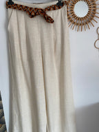 PANTALON ECRU  BRENDA TU36/42