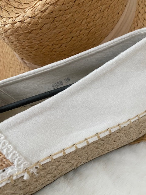 ESPADRILLES BLANCHES  36/37/38/39/40/41