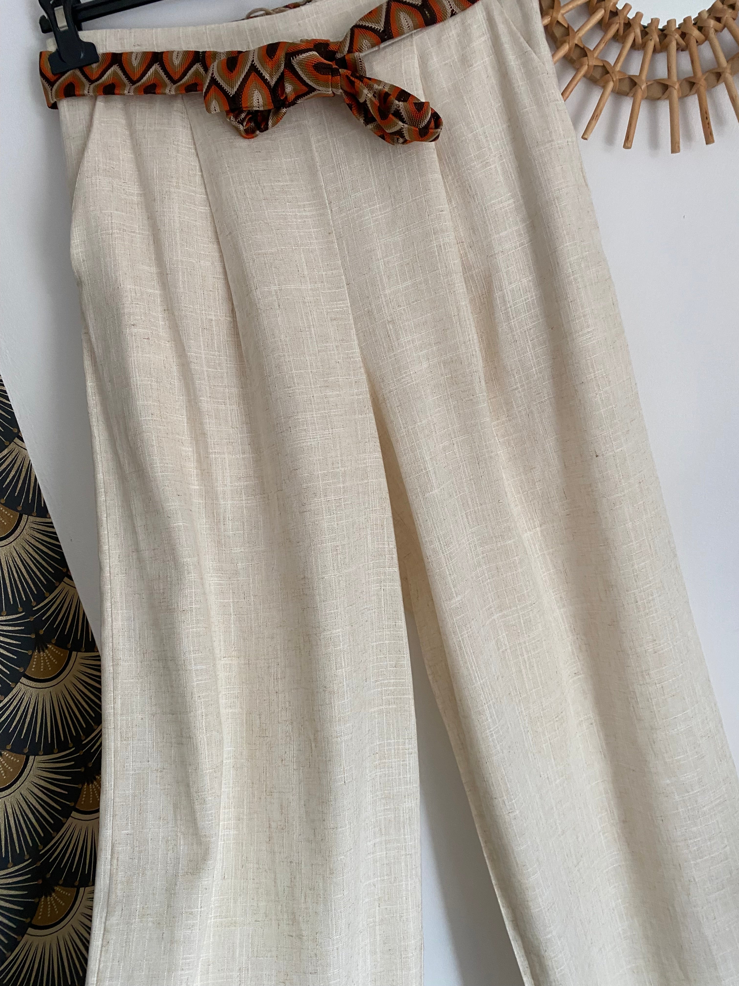 PANTALON ECRU  BRENDA TU36/42