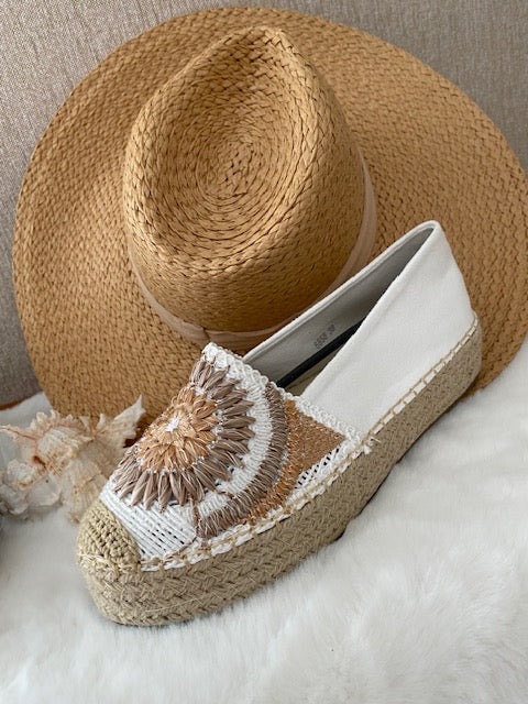 ESPADRILLES BLANCHES  36/37/38/39/40/41