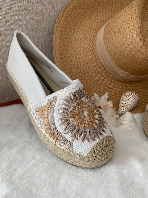 ESPADRILLES BLANCHES  36/37/38/39/40/41