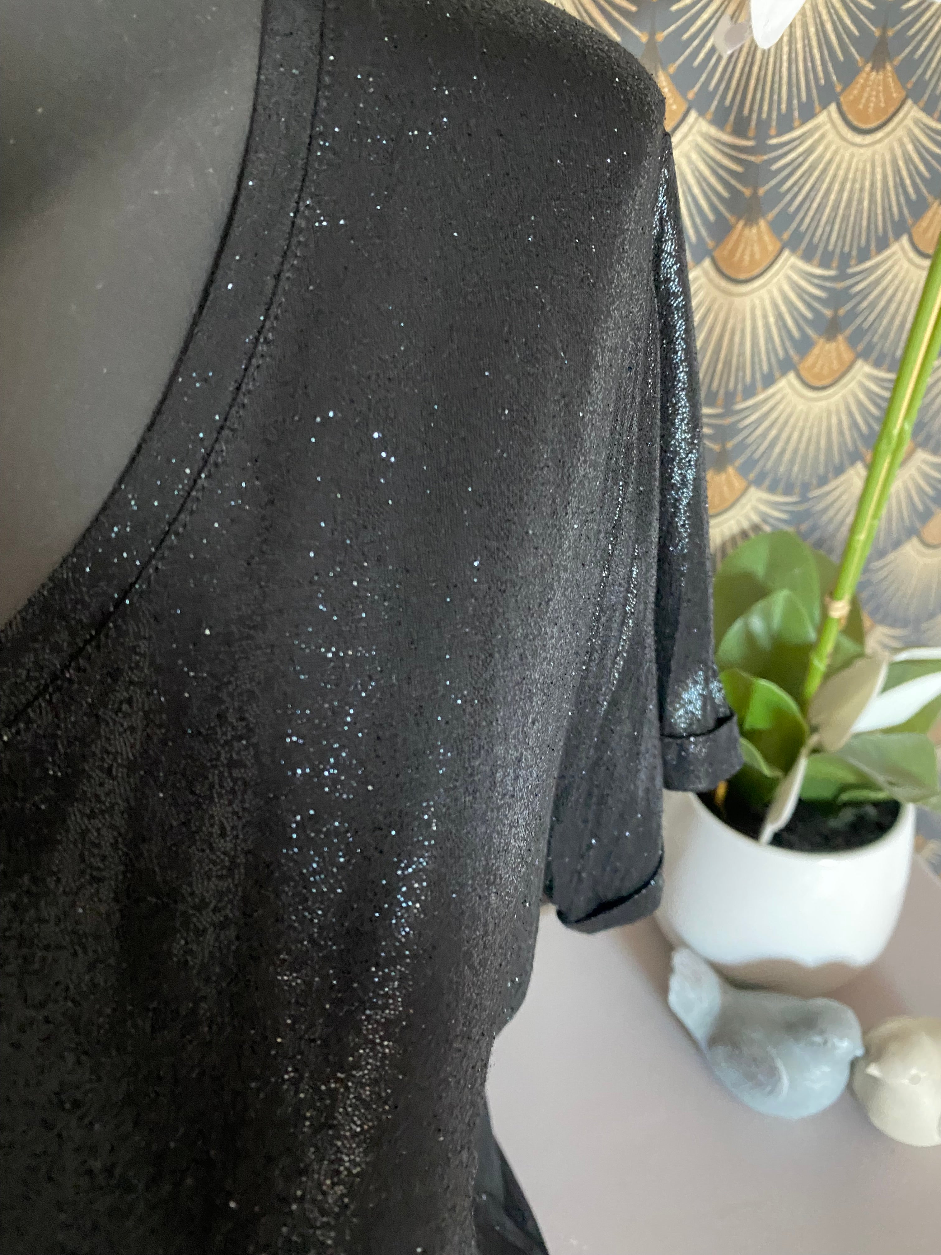 TOP IRISE NOIR MODAL TAILLES : S/M/L