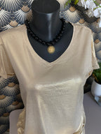TOP IRISE DORE  MODAL TAILLES : S/M/L
