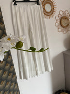 ENSEMBLE   PANTALON PLISSE BLANC  TU  36/48