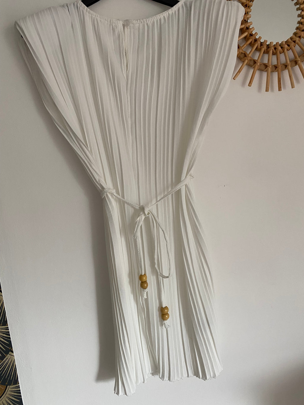 ENSEMBLE   PANTALON PLISSE BLANC  TU  36/48