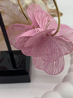 BOUCLES D 'OREILLES  CREOLES  JAMAICA  ROSES