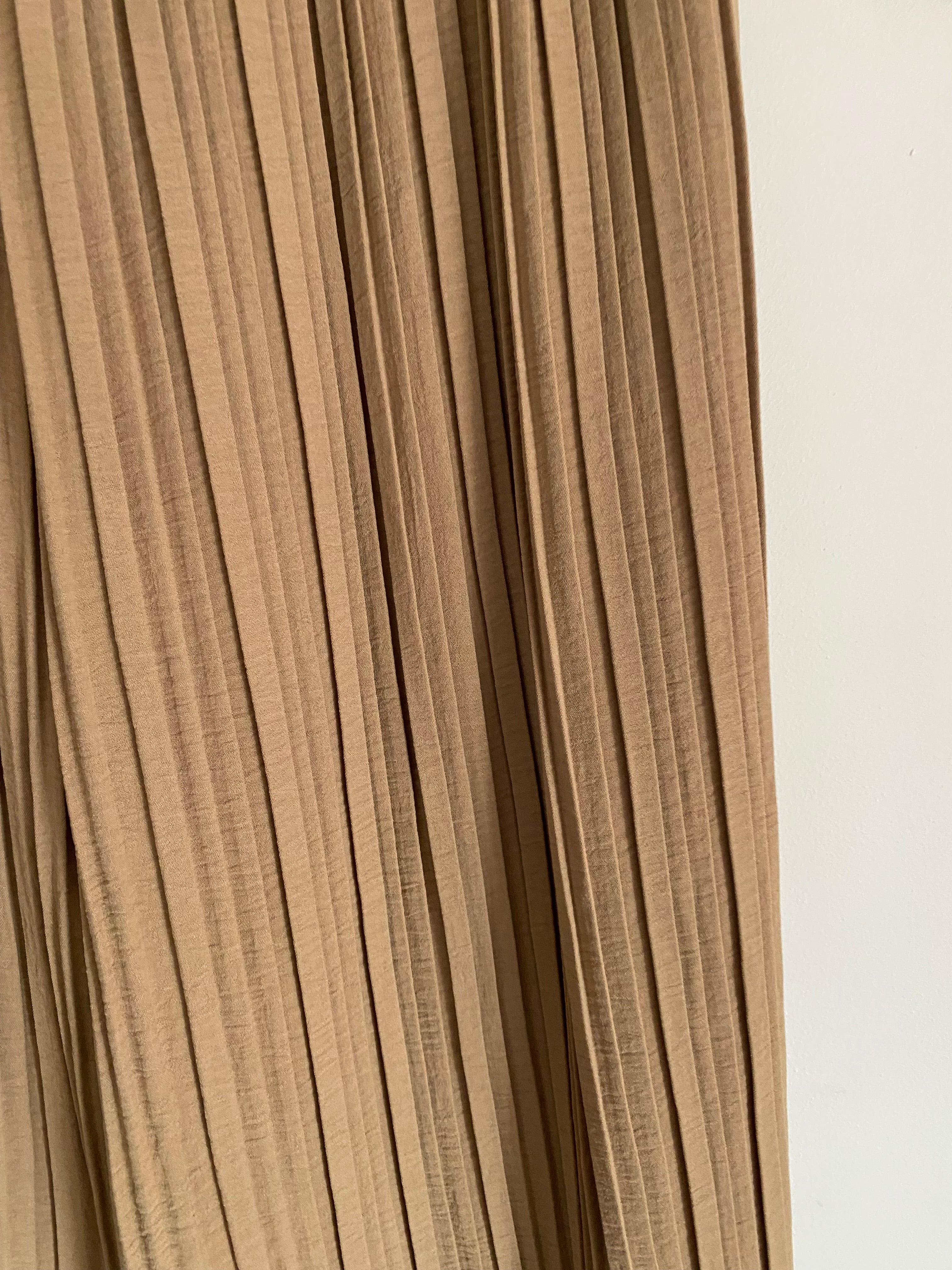 ENSEMBLE   PANTALON PLISSE CAMEL   TU  36/48