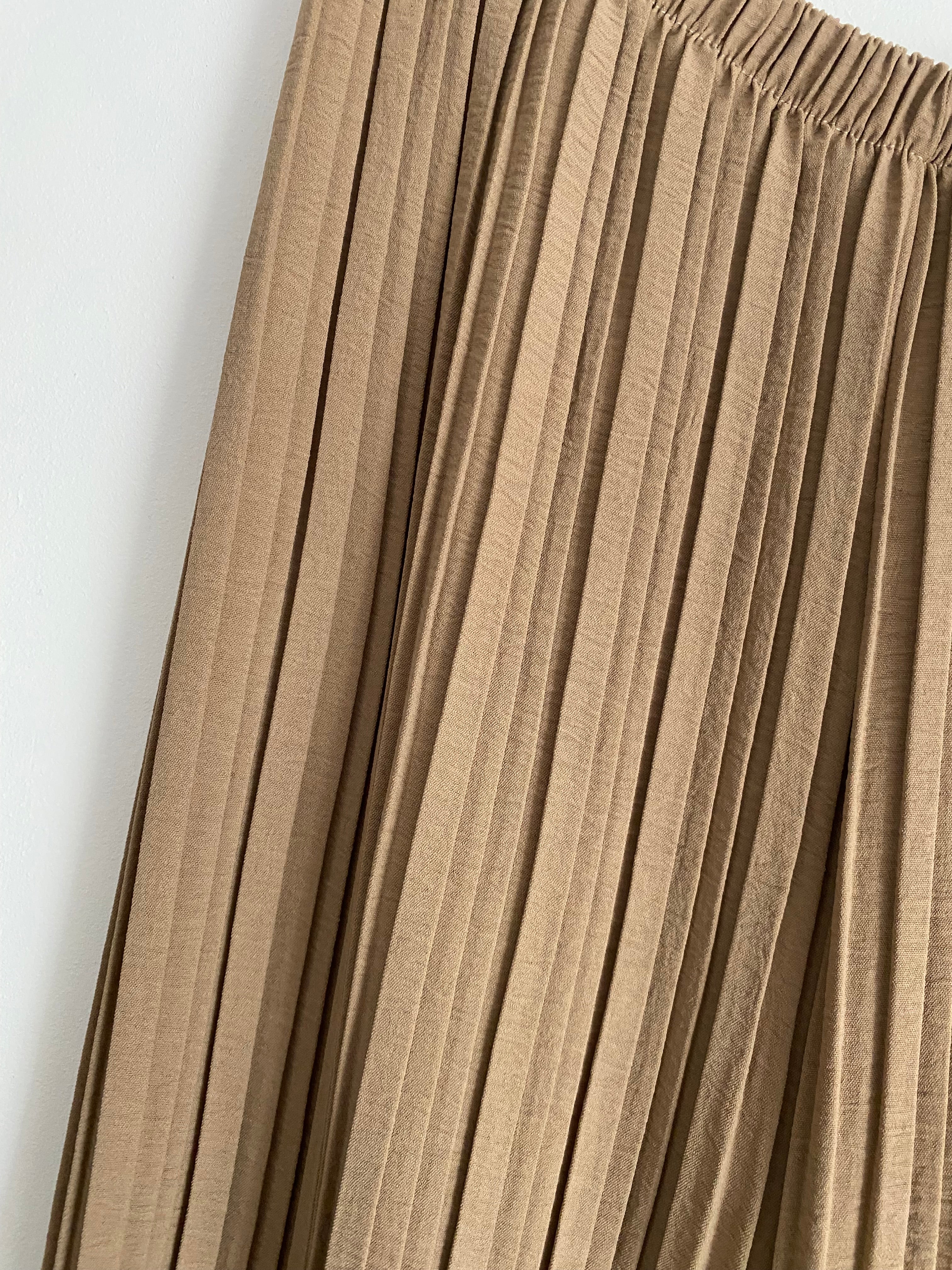 ENSEMBLE   PANTALON PLISSE CAMEL   TU  36/48