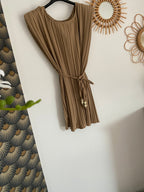 ENSEMBLE   PANTALON PLISSE CAMEL   TU  36/48