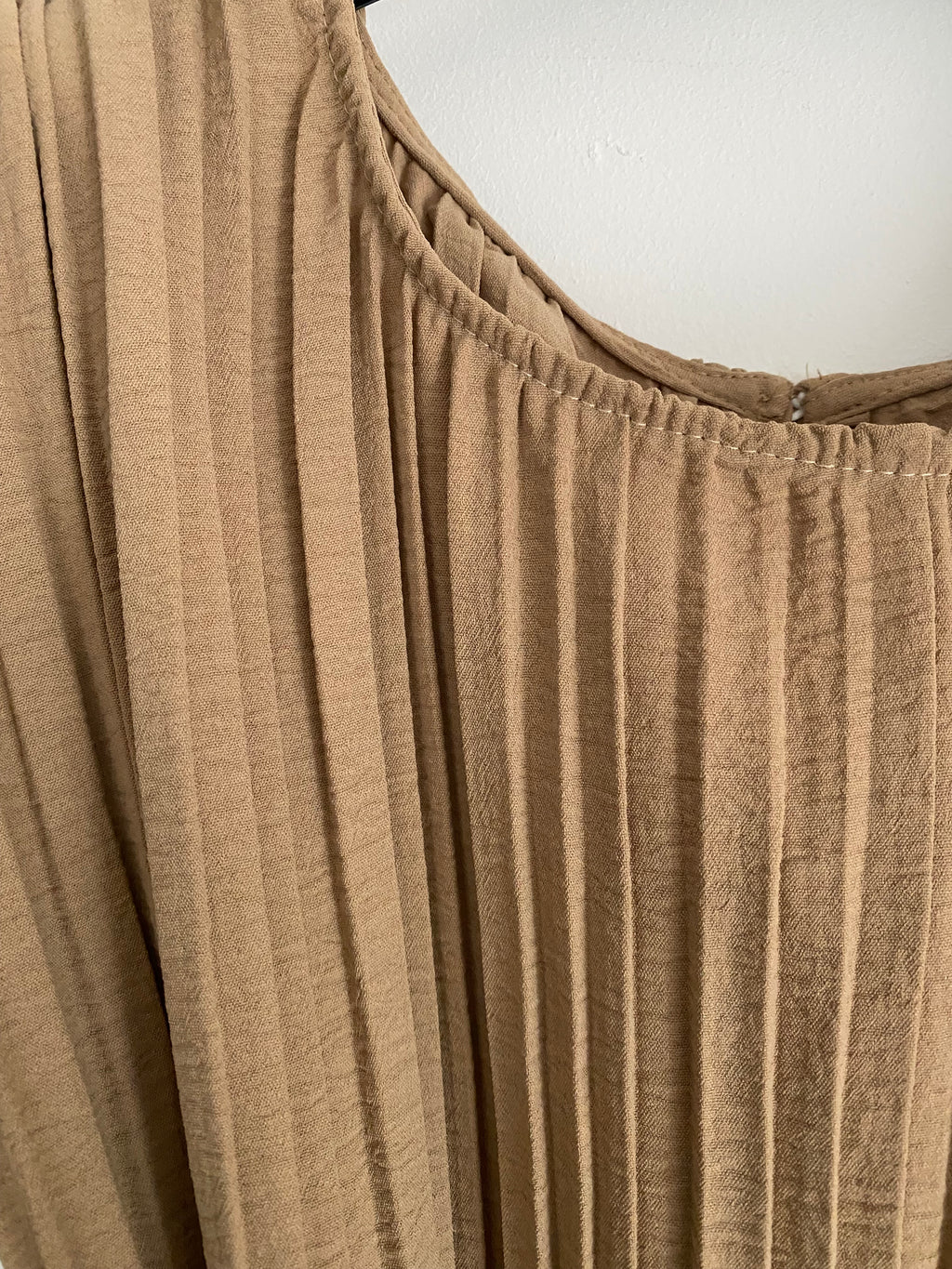 ENSEMBLE   PANTALON PLISSE CAMEL   TU  36/48