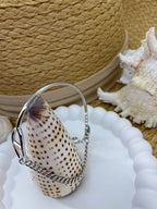 BRACELET SEMI RIGIDE   COULEUR ARGENT