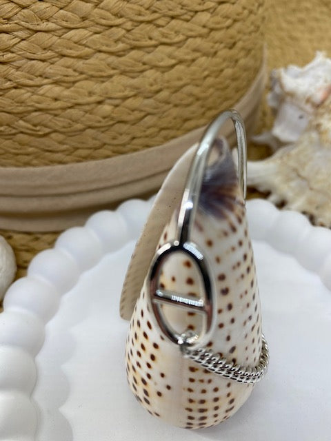 BRACELET SEMI RIGIDE   COULEUR ARGENT