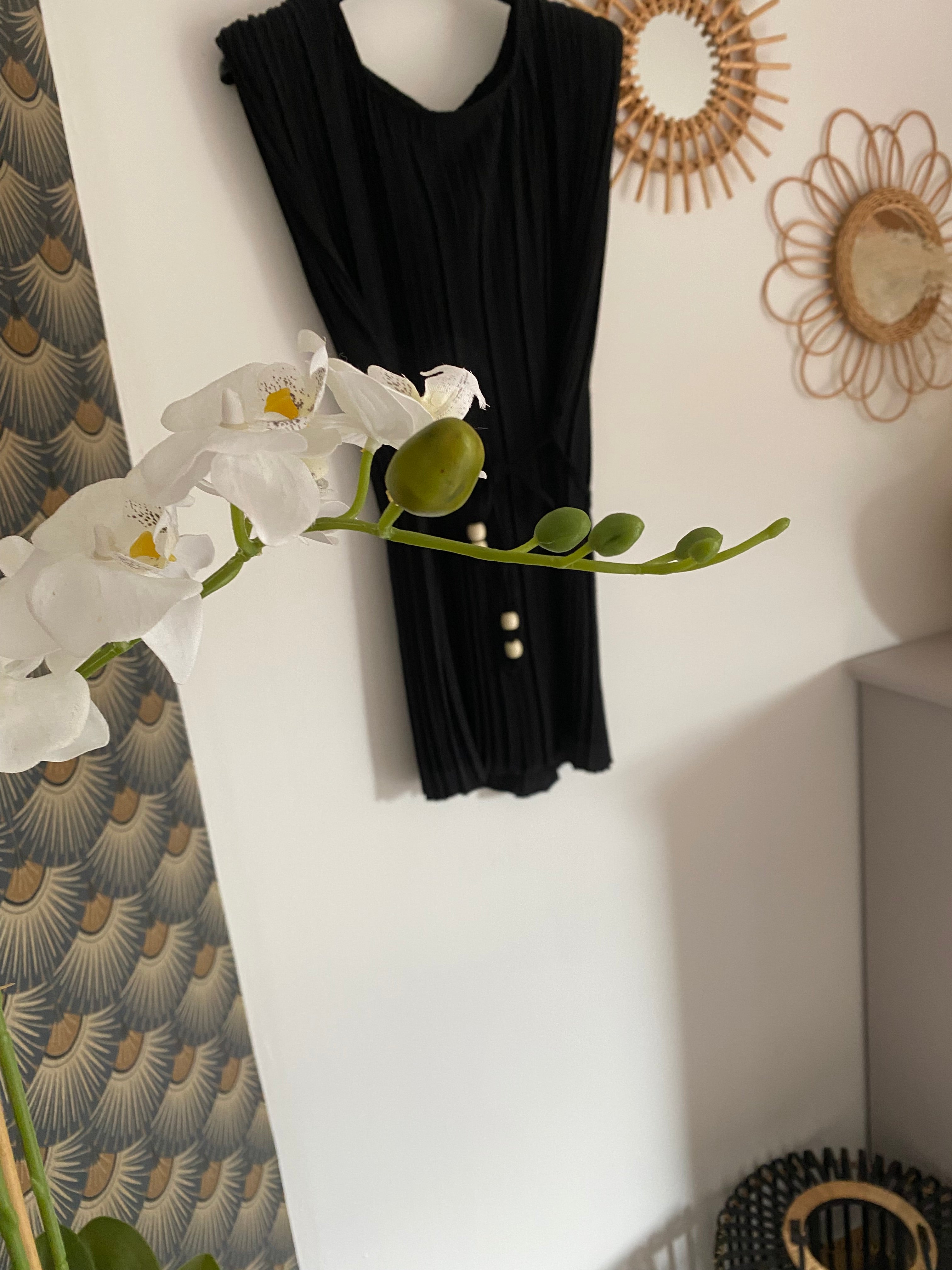 ENSEMBLE   PANTALON PLISSE NOIR  TU  36/48