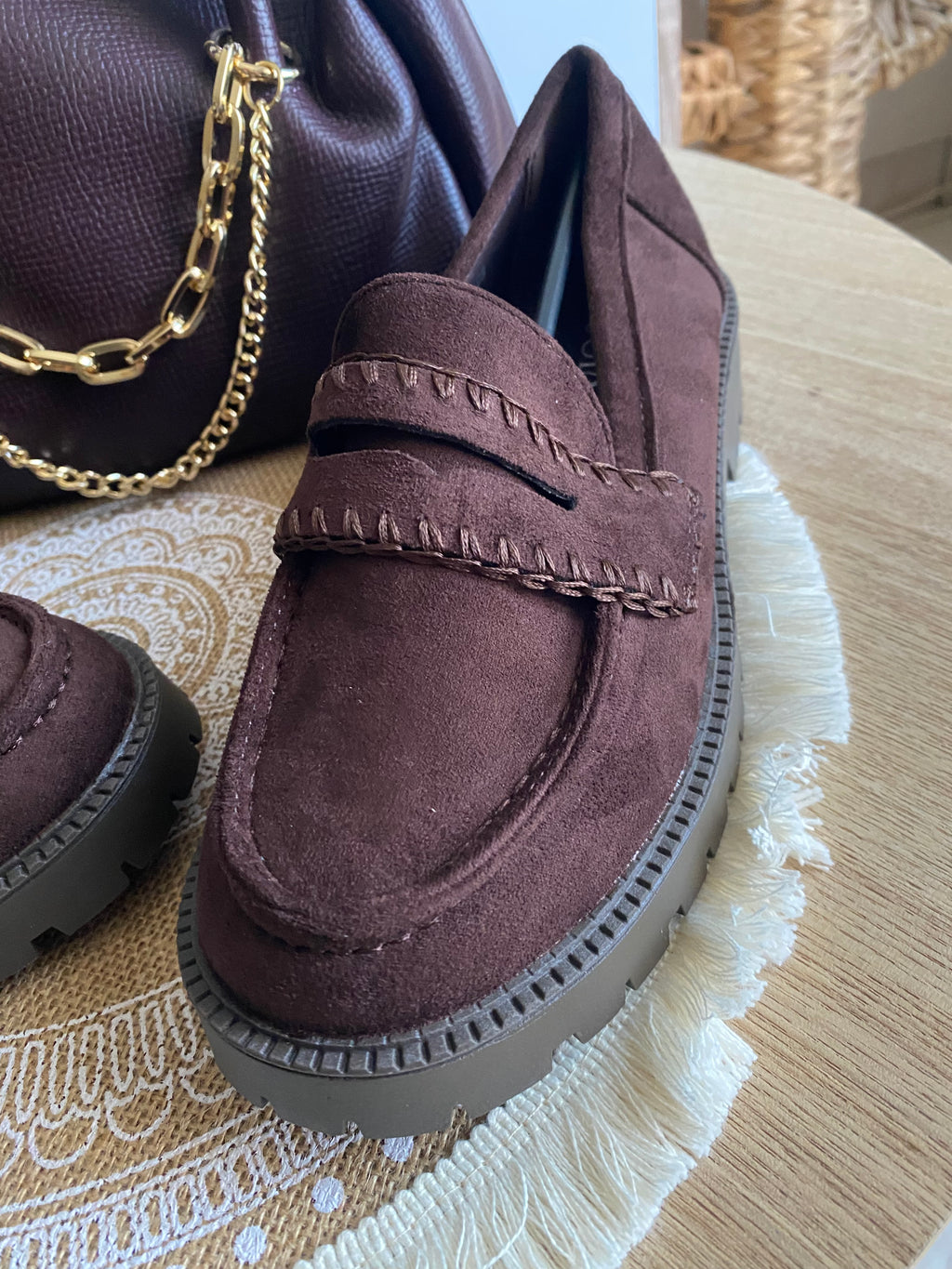MOCASSINS CHOCO POINTURES :36/37/38/39/40/41