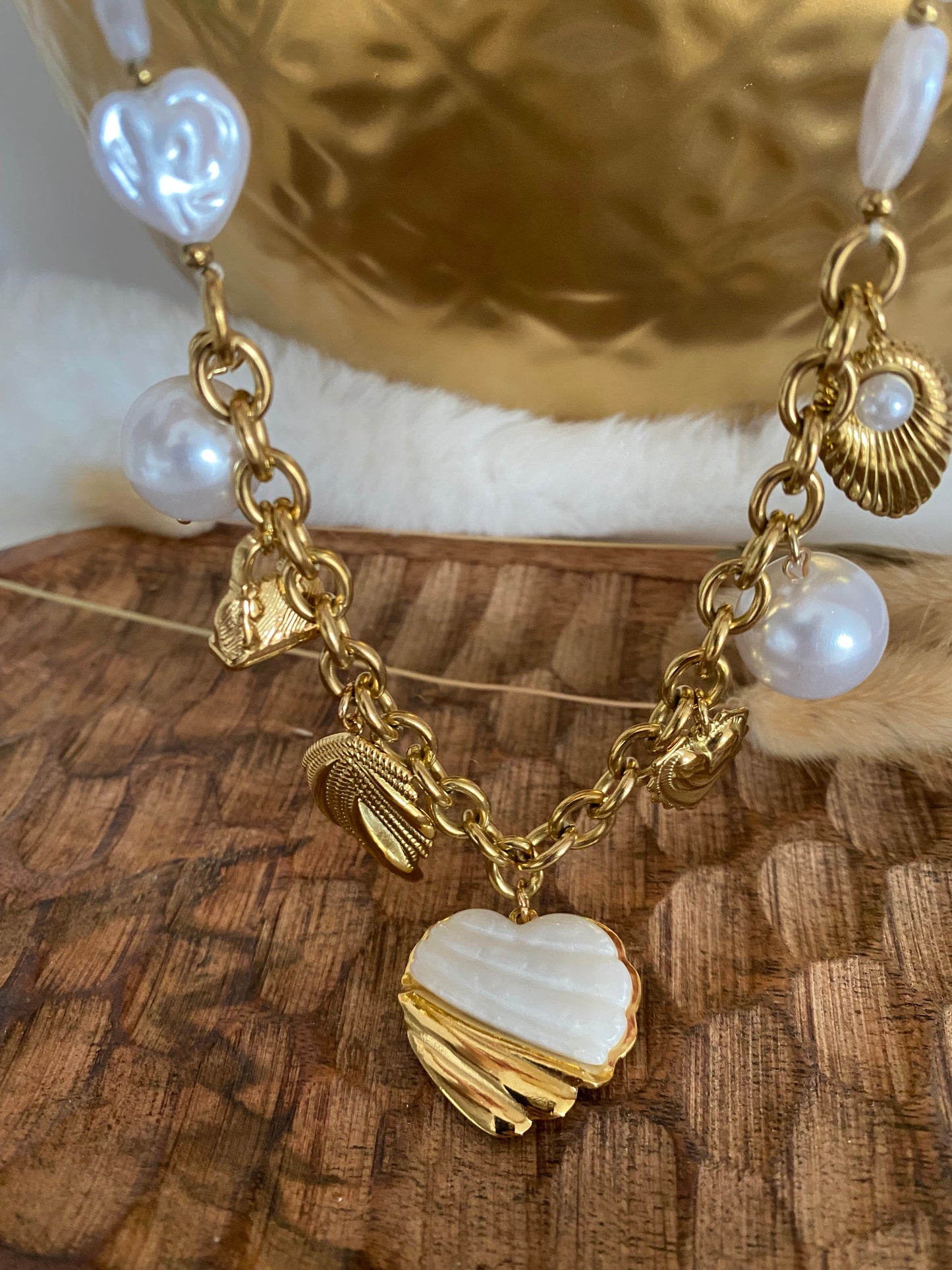 COLLIER COEUR FANTAISIE