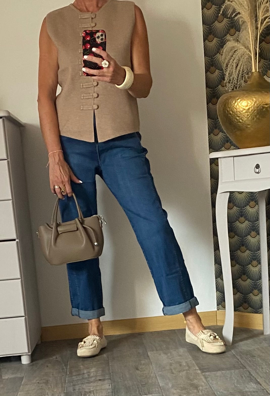 PANTALON JEAN BALLOON BLEU, PLACE DU JOUR  TAILLES: 36/38/40