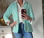 VESTE CARLA VERT D'EAU TAILLE S/ M