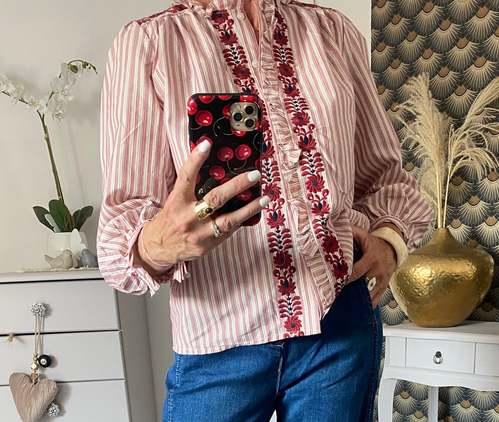 CHEMISE BRODEE SUZIE  TAILLE S/M/L