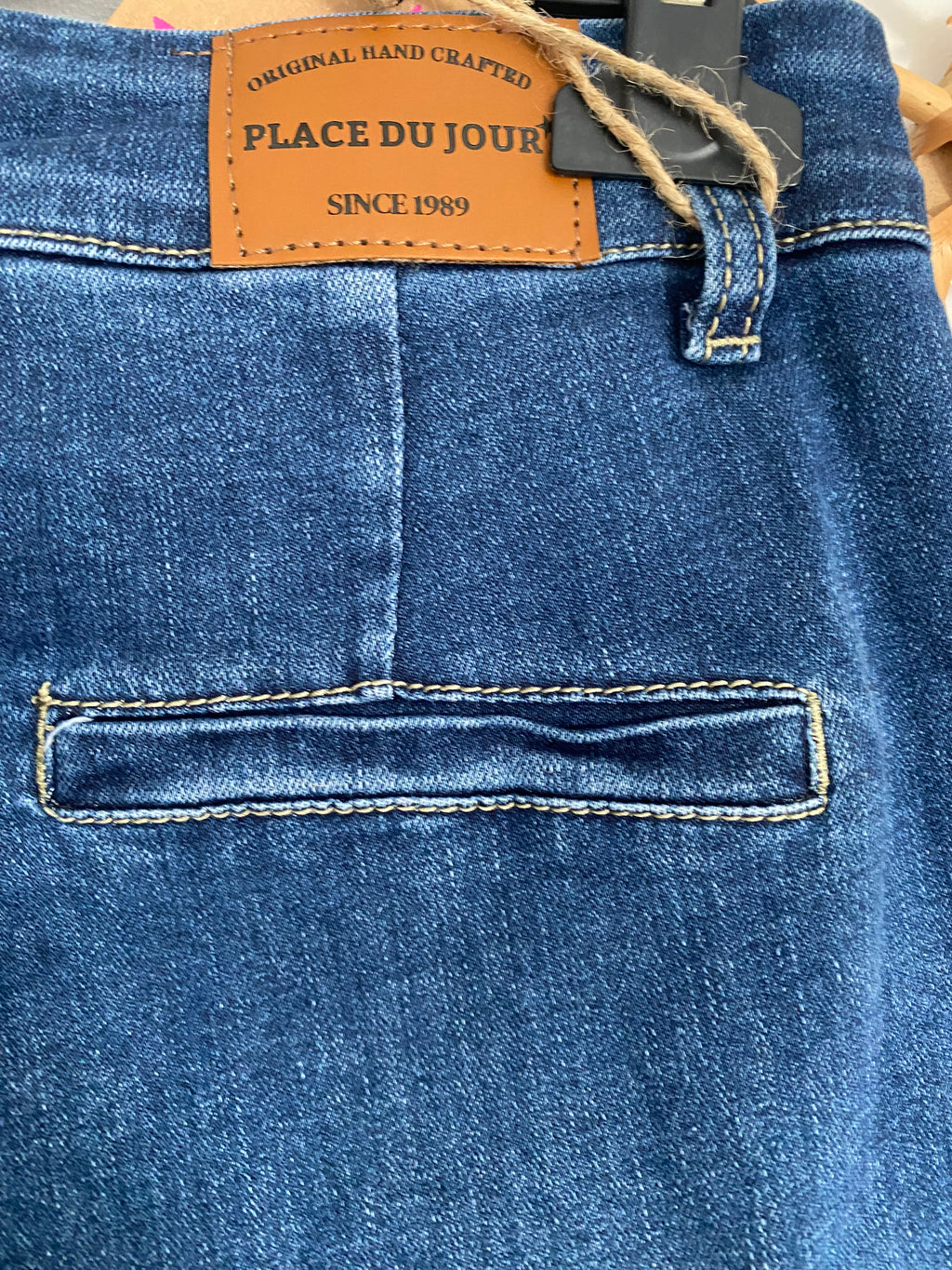 PANTALON JEAN BALLOON BLEU, PLACE DU JOUR  TAILLES: 36/38/40