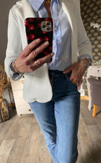 VESTE CARLA  BLANCHE  TAILLE:  S/ M  OU M/L