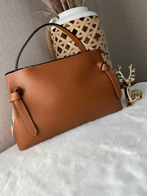 SAC CUIR MARYANNE CAMEL