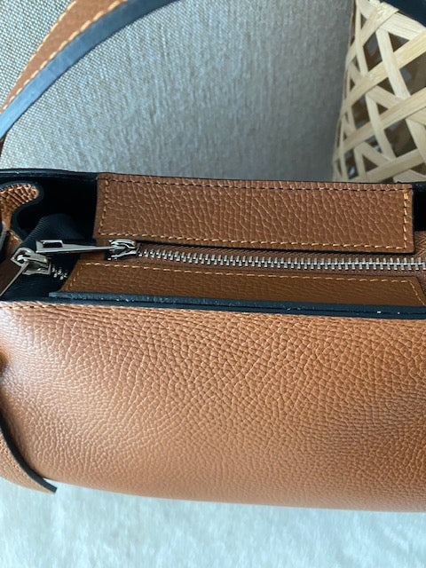 SAC CUIR MARYANNE CAMEL