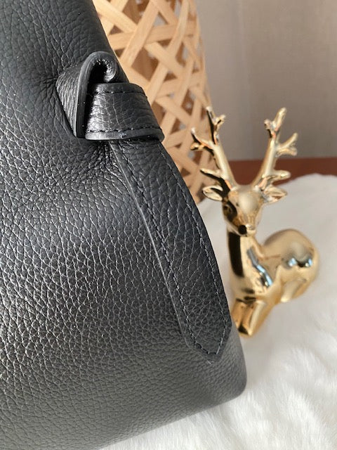 SAC CUIR MARYANNE NOIR