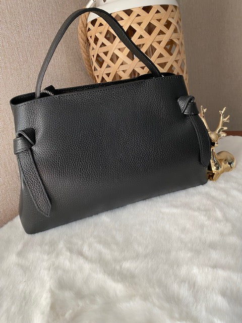 SAC CUIR MARYANNE NOIR