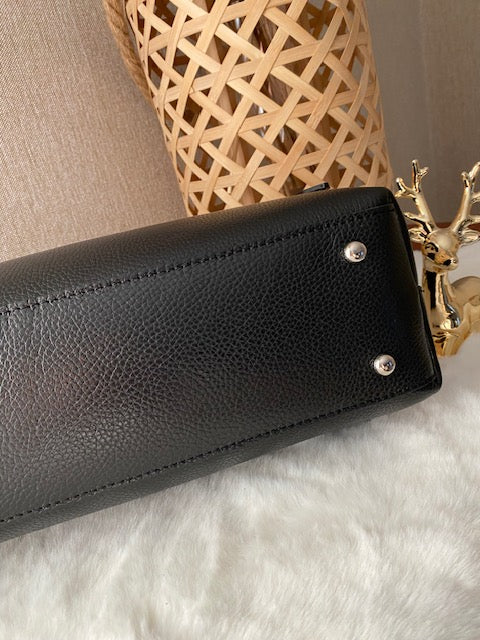 SAC CUIR MARYANNE NOIR